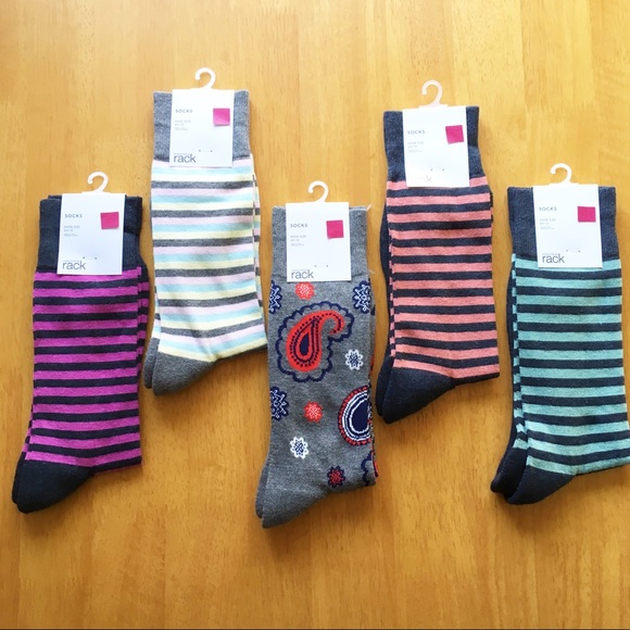 Nordstrom Rack Other - 5 Pr Crazy Stripe Dress Socks 🧦LAST OF THIS SET🧦